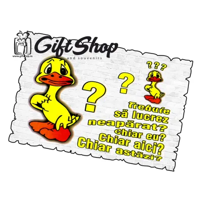 Trebuie sa lucrez neaparat?, magnet frigider mgs075